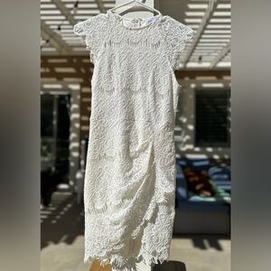 Women’s Elegant White Lace Dress